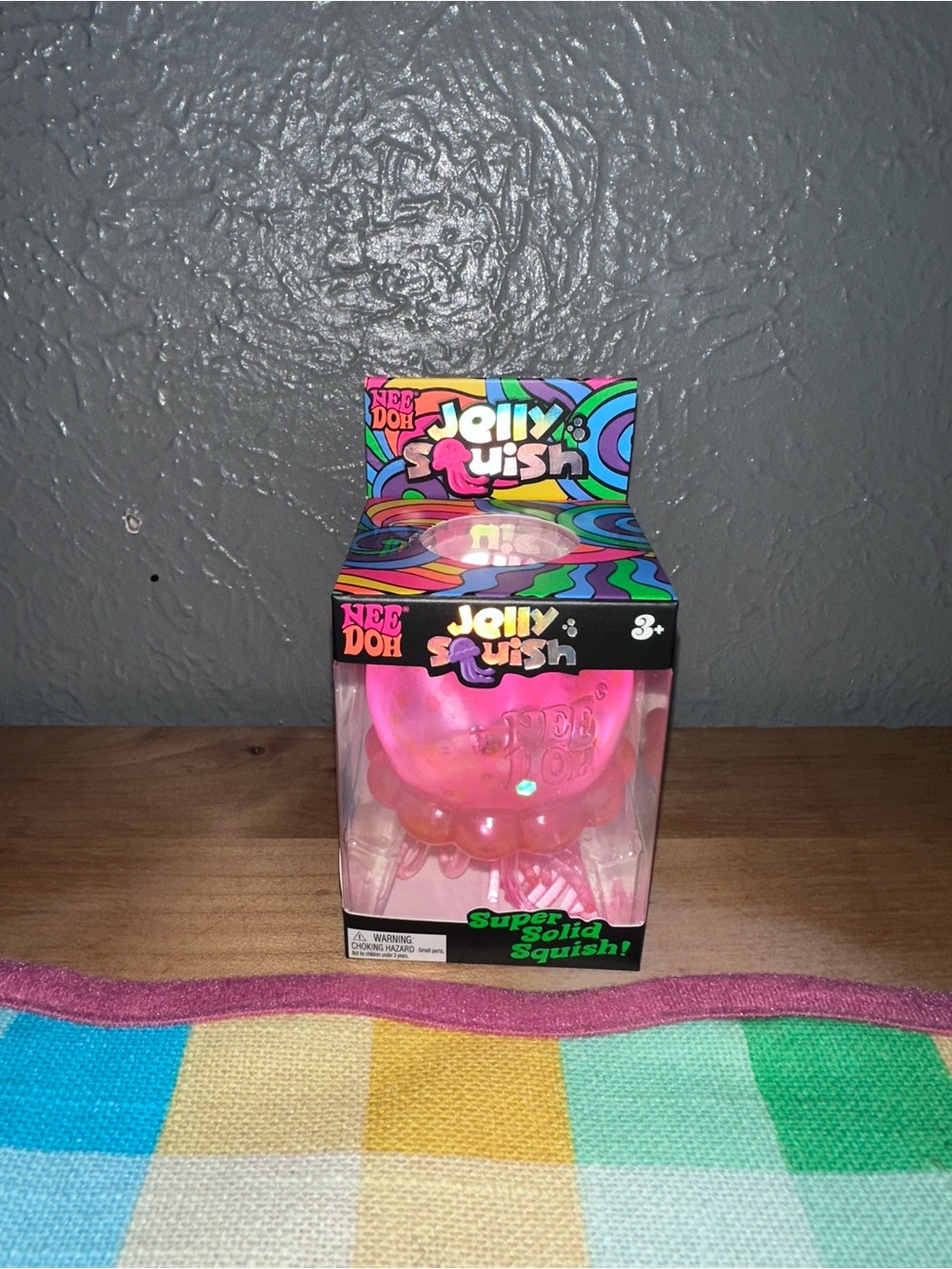 NeeDoh Jelly Squish Super Solid Squish - Pink